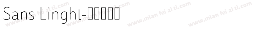 Sans Linght字体转换